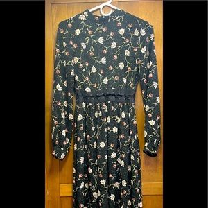 Topshop midi, long sleeve dress